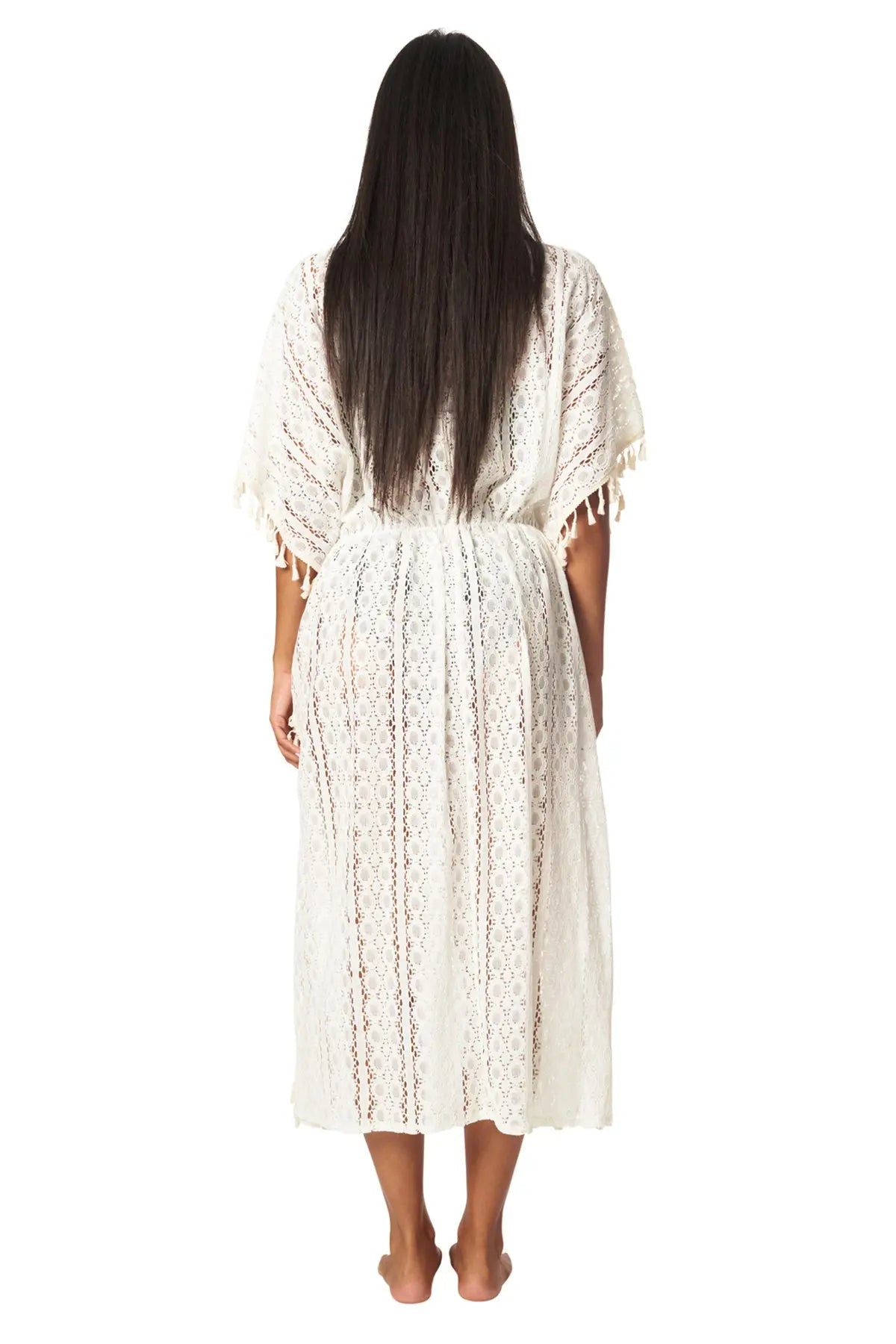 Boho Lace Maxi Kaftan Dress