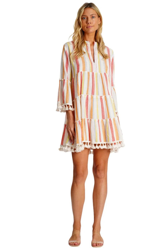 3/4 Sleeve Mini Dress