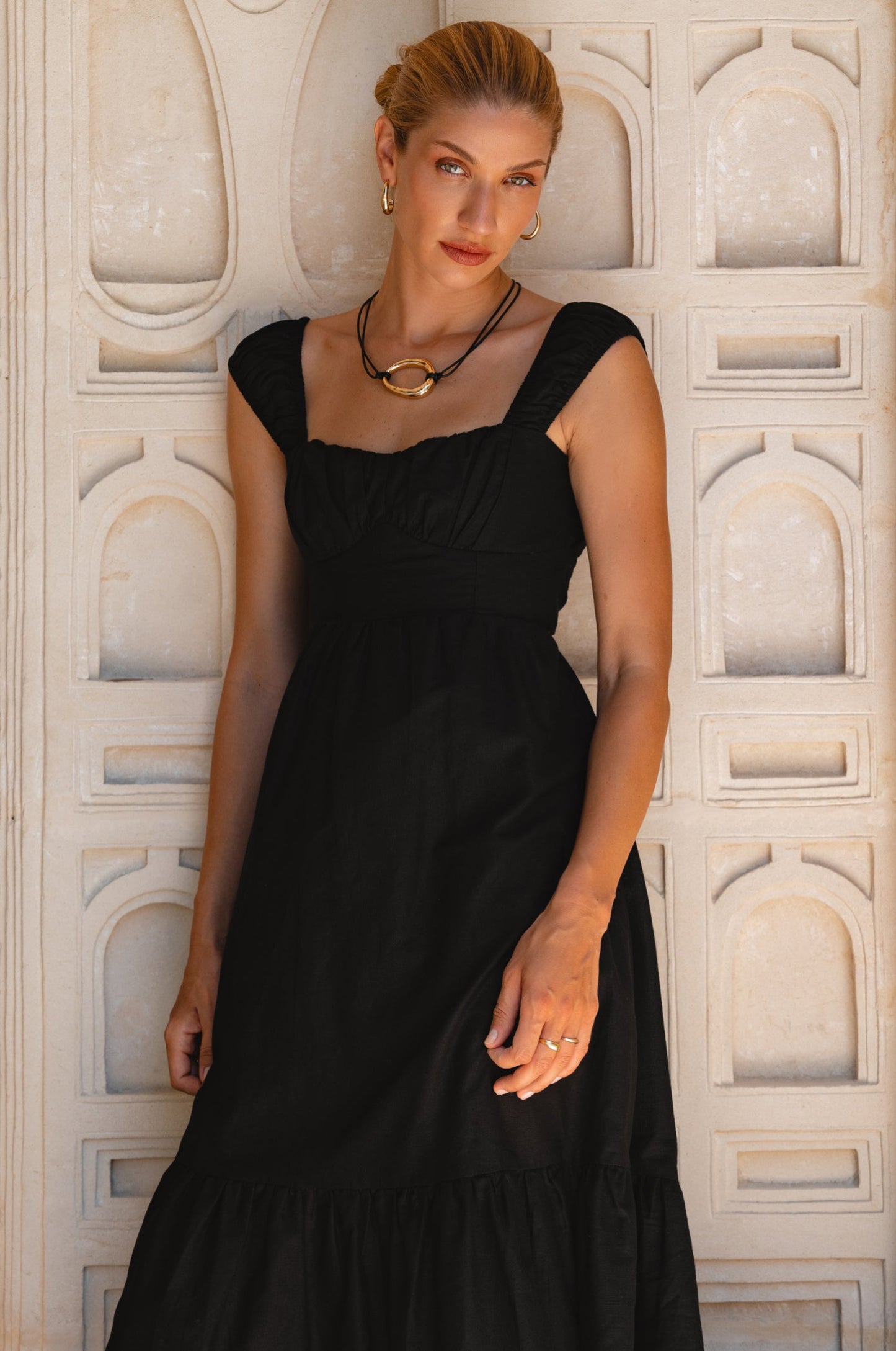 Augusta  Midi Linen Dress-5
