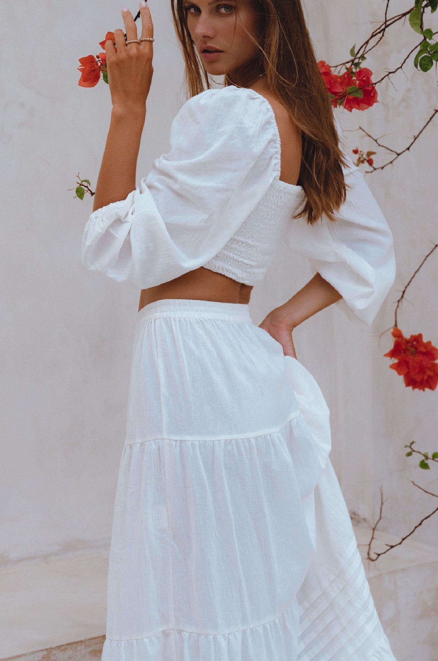 Mumbai Maxi Linen Skirt